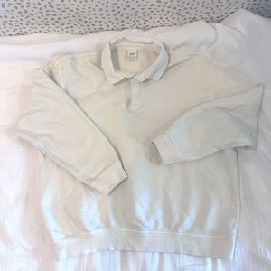 Zara Collared Sweatshirt (Size Large)